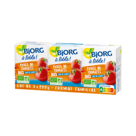 ECO BJORG PIURE DE TOMATE, 3x200g