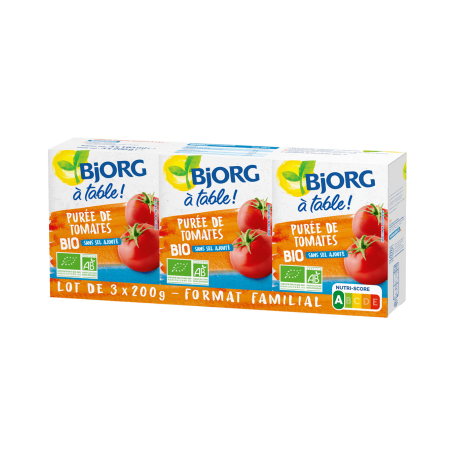 PIURE DE TOMATE, BJORG, 3x200g