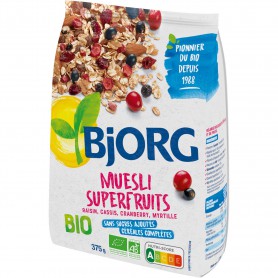 MUSLI SUPERFRUCTE, BJORG, 375g