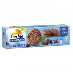GERBLE GLUCOREGUL COOKIE CIOCO-CACAO FARA ZAHAR 130g - Nutrivita