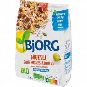 ECO BJORG MUESLI FARA ZAHAR ADAUGAT, 375g
