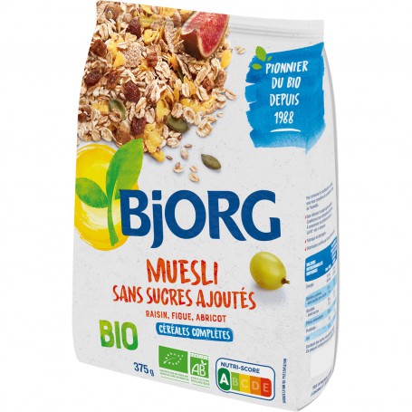 ECO BJORG MUSLI FARA ZAHAR ADAUGAT, 375g