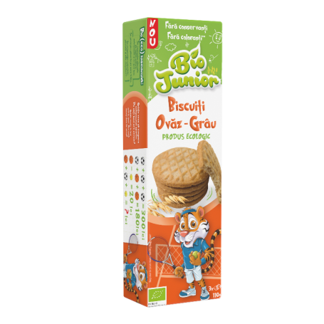 BISCUIȚI OVĂZ-GRÂU, BIO JUNIOR,110g