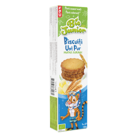 BISCUIȚI CU UNT PUR, BIO JUNIOR, 125g