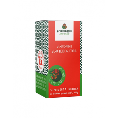 INDULCITOR, 25 STICKS, GREEN SUGAR, 100G