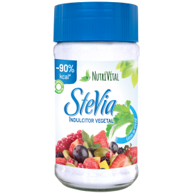 ÎNDULCITOR VEGETAL, STEVIA, NUTRIVITAL, 45g