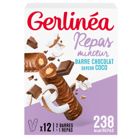 GERLINÉA BATOANE ÎNLOCUITOARE DE MASĂ - AROMĂ COCOS 372g (12x31g)