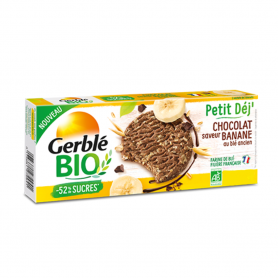 Gerblé Eco Biscuiți Ciocolată și Banană 132g