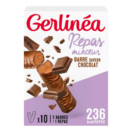 GERLINÉA BATOANE ÎNLOCUITOARE DE MASĂ - AROMĂ CIOCOLATĂ 310g (10x31g)