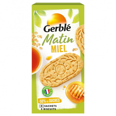 Gerblé Biscuiți Mic Dejun Cereale Integrale cu Miere 200g