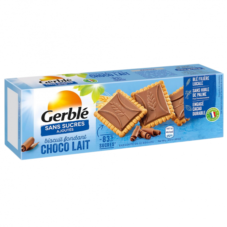 Biscuiți Tabletă Ciocolată cu Lapte Fără Zahăr Gerblé 126g
