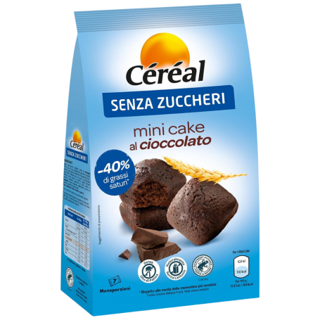 CEREAL FĂRĂ ZAHĂR MINICAKE CACAO 196g