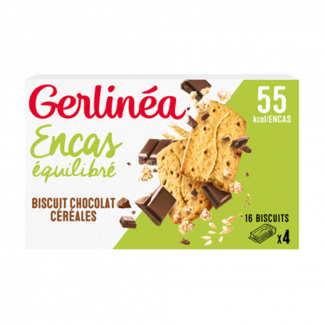 GERLINÉA BISCUIȚI PROTEICI - CACAO CEREALE 200g