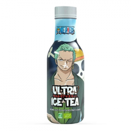 ICE TEA ONE PIECE, AROMA: CEAI NEGRU & FRUCTE ROSII, ZORO, ULTRAPOP, 500ML