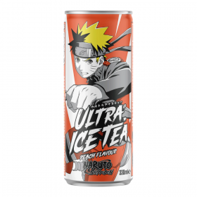 ICE TEA NARUTO, AROMA: CEAI NEGRU SI PIERSICA, NARUTO, ULATRAPOP, 330ML