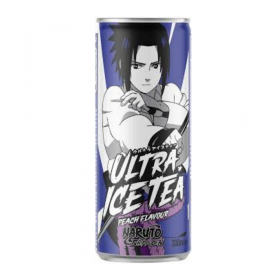 ICE TEA NARUTO, AROMA: CEAI NEGRU SI PIERSICA, SASUKE, ULTRAPOP, 330ML