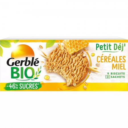 Biscuiți Eco Gerblé cu Miere și Cereale - 132g