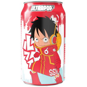 ULTRAPOP LUFFY BAUTURA CARBOGAZOASA CU AROMA LAMAIE CAPSUNI 330ml