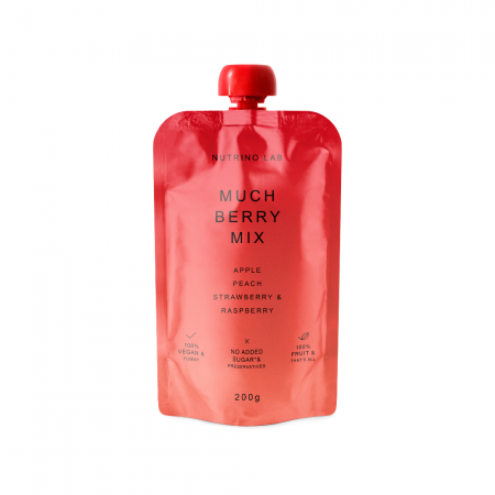 NUTRINO LAB MUCH BERRY MIX MĂR PIERSICĂ CĂPȘUNĂ & ZMEURĂ