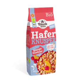 MUSLI OVAZ: MANGO SI ZMEURA FARA GLUTEN, BAUCKHOF, 285G