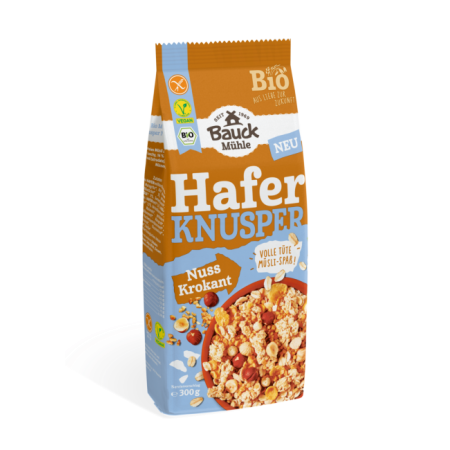 MUSLI OVAZ: ALUNE DE PADURE FARA GLUTEN, BAUCKHOF, 285G