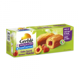 GERBLE FARA GLUTEN & LACTOZA MINI CHEC CU CREMA CAPSUNI, 210g
