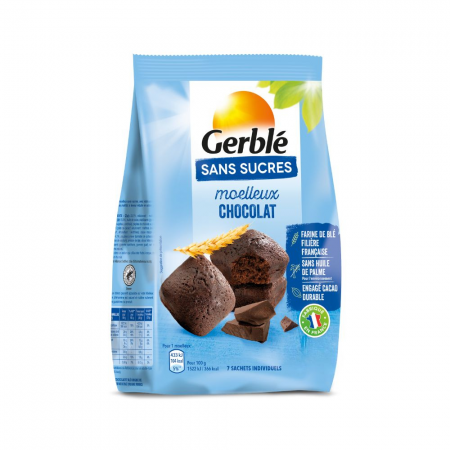 Gerblé Madlene Cacao și Pepite Fără Zahăr Adăugat 196g