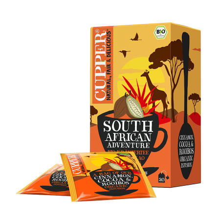 CEAI, SOUTH AFRICAN ADVENTURE, SCORTISOARA, CACAO SI ROOIBOS, CUPPER, 20 PLICURI