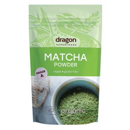 PUDRA DE MATCHA BIO, DRAGON SUPERFOODS, 100G