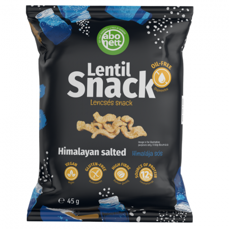 SNACK DIN LINTE CU SARE DE HIMALAIA, ABONETT,  45G