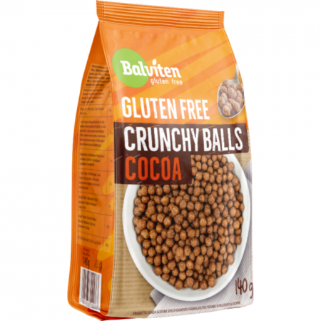 CEREALE BILUTE CROCANTE CU CACAO, FARA GLUTEN, BALVITEN, 140G