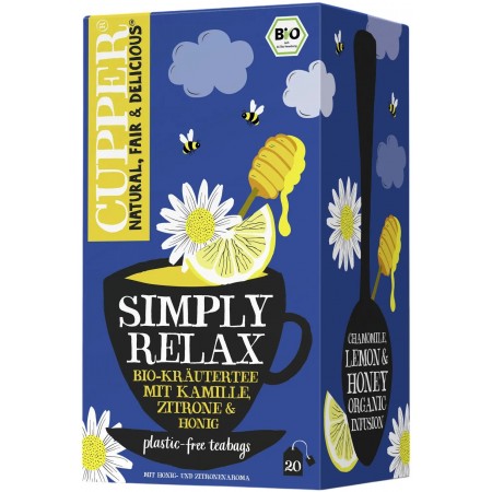 CEAI, SIMPLY RELAX,  MUSETEL LEMONGRAS SI MIERE, CUPPER,  20 PLICURI