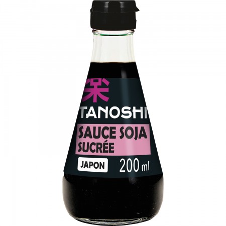 Sos de soia îndulcit Tanoshi, 200 ml