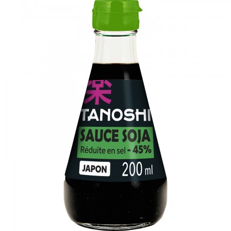 SOS DE SOIA, CONTINUT REDUS DE SARE, TANOSHI, 200ML,