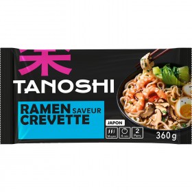 RAMEN, AROMA CREVETI, TANOSHI, 360G