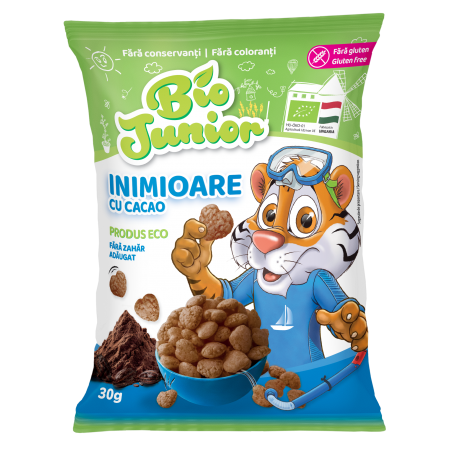 INIMIOARE CACAO, BIO JUNIOR, 30G