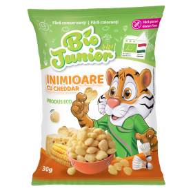 INIMIOARE, CHEDDAR, BIO JUNIOR, 30G