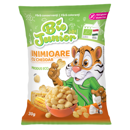 INIMIOARE, CHEDDAR, BIO JUNIOR, 30G