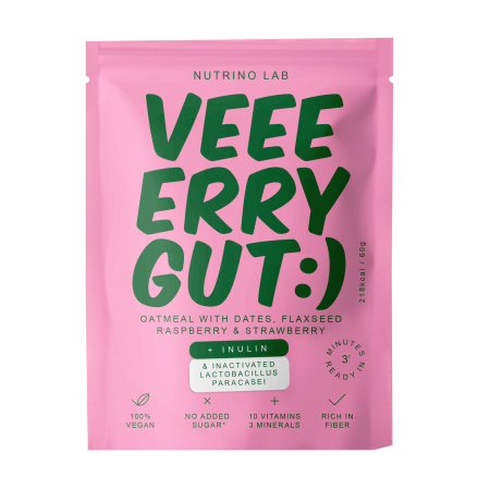 VERRY GUT (CURMALE, SEMINȚE DE IN, ZMEURĂ & CĂPȘUNI), NUTRINO LAB, 60G