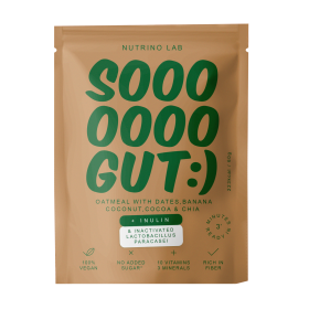 OVĂZ INSTANT: SOOO GUT (CURMALE, BANANĂ, COCOS, CACAO & CHIA), NUTRINO LAB, 60G