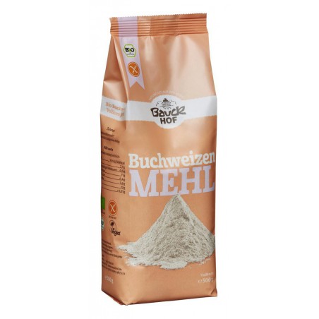 BAUCKHOF BIO FAINA INTEGRALA DE HRISCA FARA GLUTEN, 500g