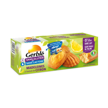 Gerblé Madlene cu Lămâie Fără Gluten și Lactoză 180g
