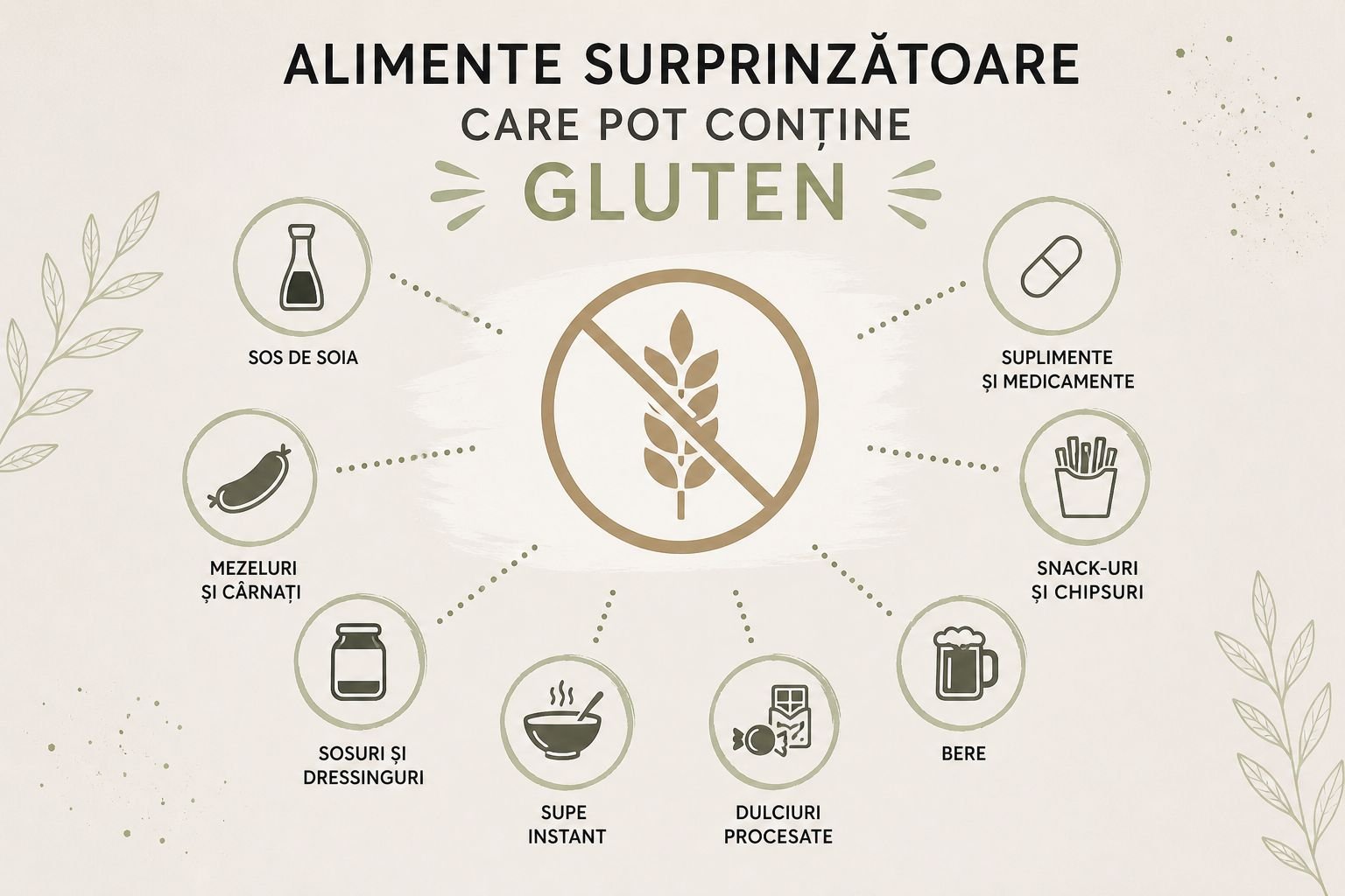  Alimente surprinzătoare care conțin gluten (și alternativele lor) 