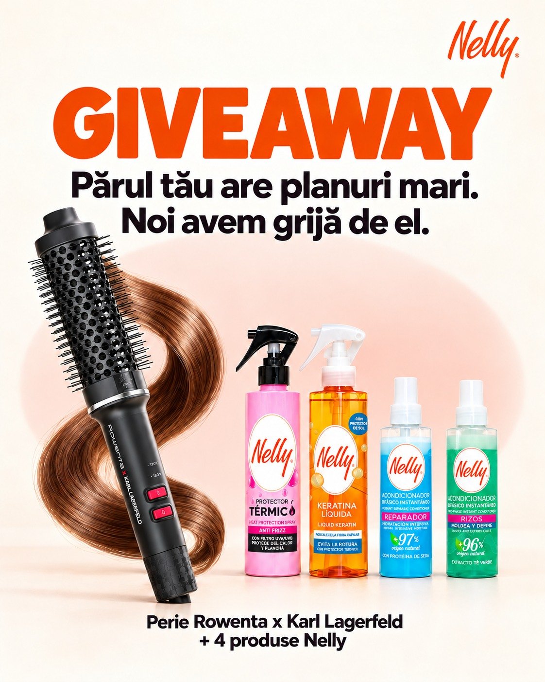  Giveaway - Nelly are grijă de părul tău 